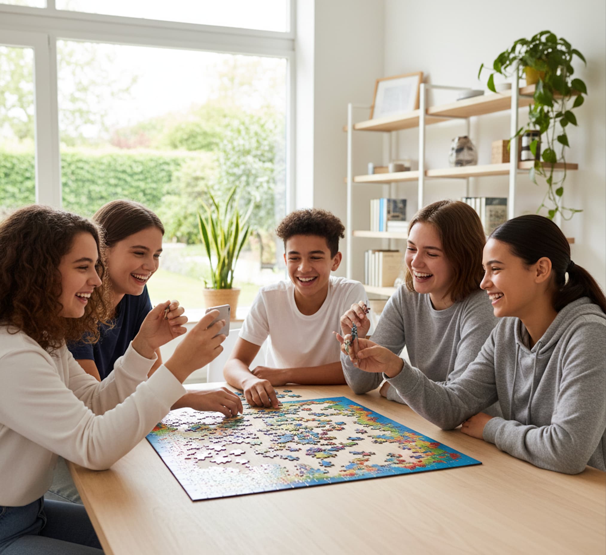 Jeune préparant son voyage
